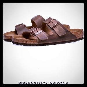 NWT Arizona Tobacco Leather Birkenstock Sandals